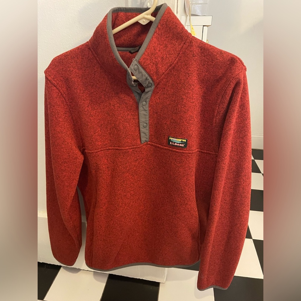 LL Bean Sweater Pullover - Dark Red (Medium)